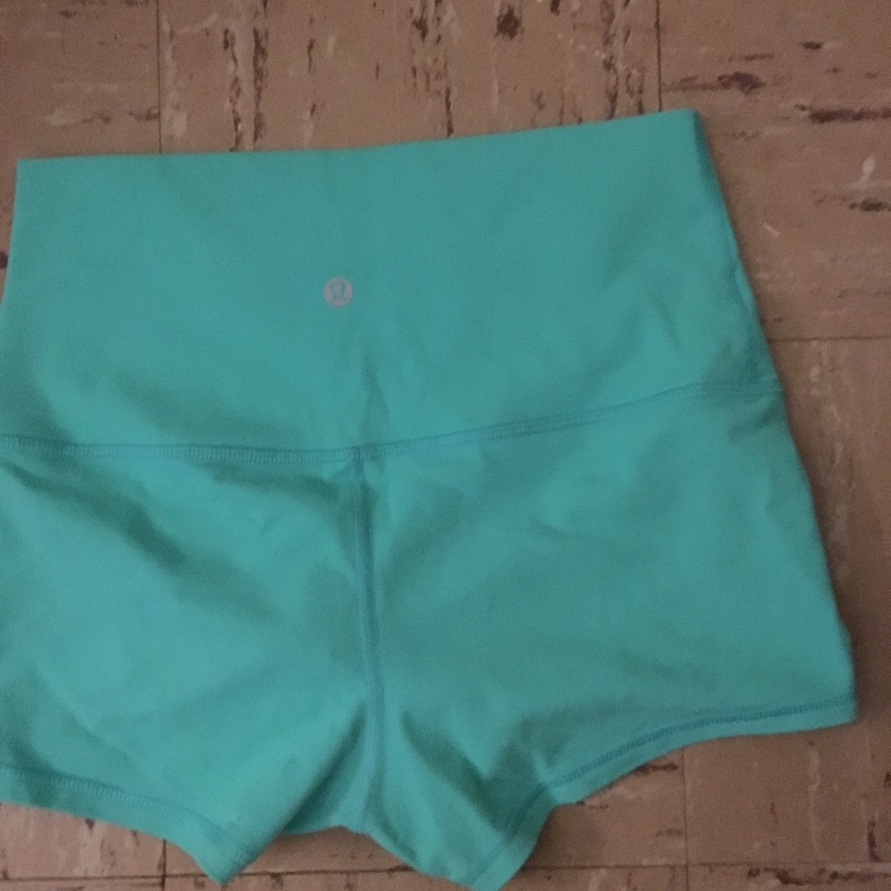 Lululemon Teal Biker Shorts